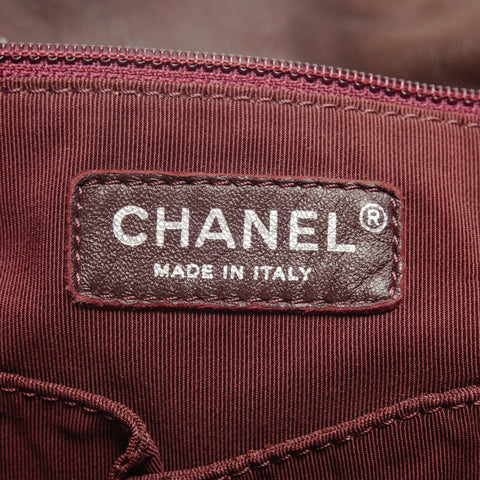 CHANEL No. 21 Sac à dos en cuir d'agneau Matelasse Sac à dos Sac à dos Marron WS26322