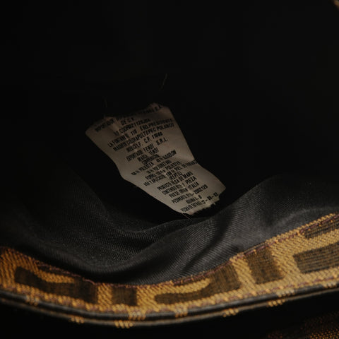 FENDI Zucca Animal Pattern Shoulder Bag Brown WS26323