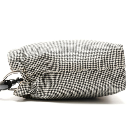 Christian Dior Malice Pearl Houndstooth Handbag black WS26324