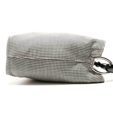 Christian Dior Malice Pearl Houndstooth Handbag black WS26324