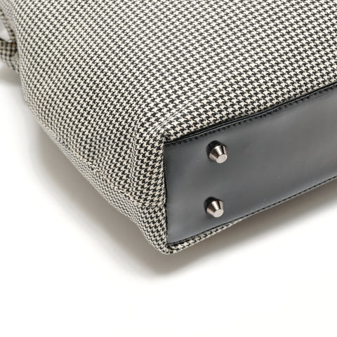 Christian Dior Malice Pearl Houndstooth Handbag black WS26324