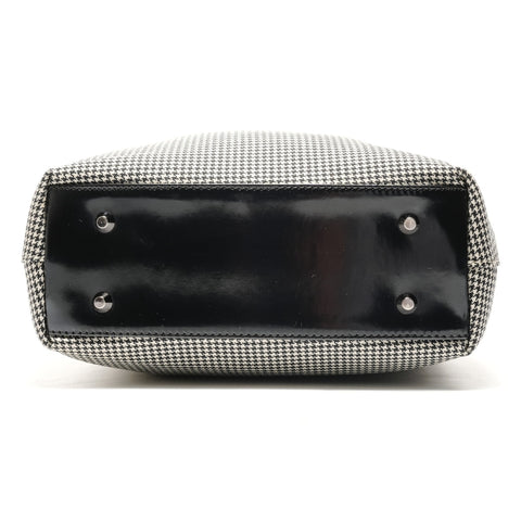 Christian Dior Malice Pearl Houndstooth Handbag black WS26324