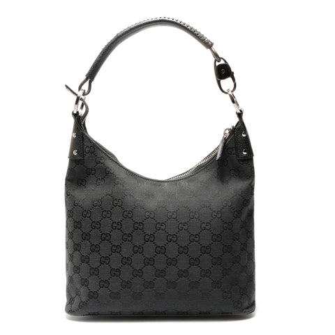 GUCCI GG Canvas One Shoulder Bag Shoulder Bag black WS26325