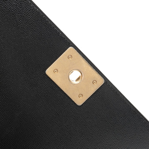 CHANEL No. 27 2019 Caviar Skin Boy Chain Shoulder Bag black WS26326