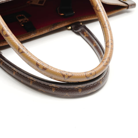 LOUIS VUITTON 2020 On the Go MM Monogram Tote Bag Brown WS26328