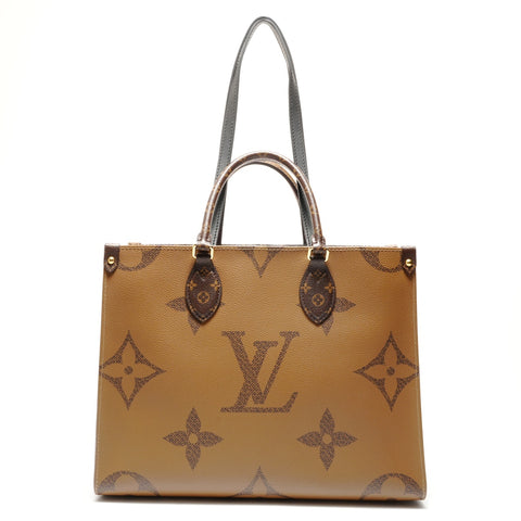 LOUIS VUITTON 2020 On the Go MM Monogram Tote Bag Brown WS26328