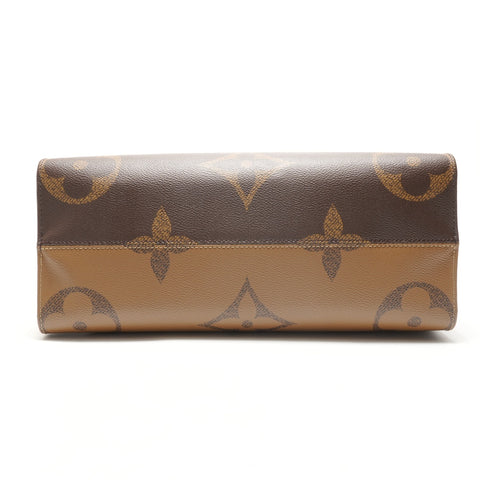 LOUIS VUITTON 2020 On the Go MM Monogram Tote Bag Brown WS26328