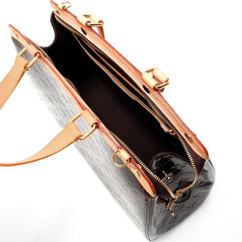 LOUIS VUITTON Vernis Blair GM Monogram Handbag Brown WS26329