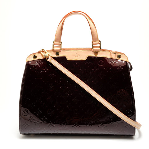 LOUIS VUITTON Vernis Blair GM Monogram Handbag Brown WS26329