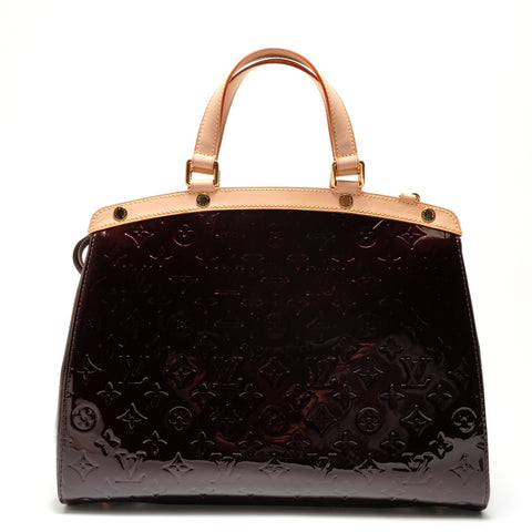 LOUIS VUITTON Vernis Blair GM Monogram Handbag Brown WS26329