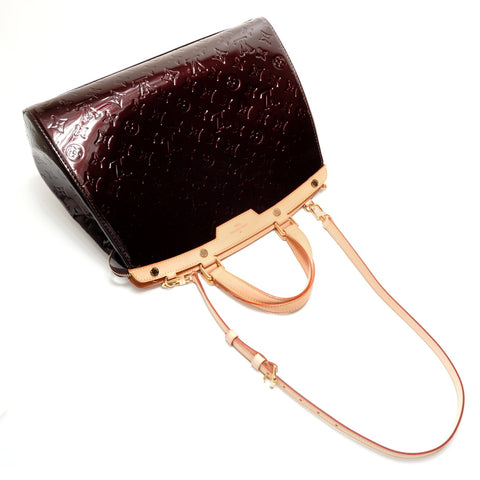LOUIS VUITTON Vernis Blair GM Monogram Handbag Brown WS26329
