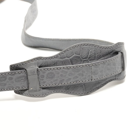 BALENCIAGA Giant Mini City Embossed 2-Way Metal Gold Handbag gray WS26331