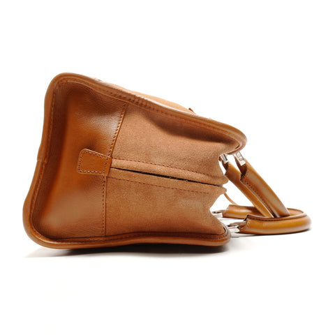 LOEWE Amazona 28 Suede Handbag Brown WS26334