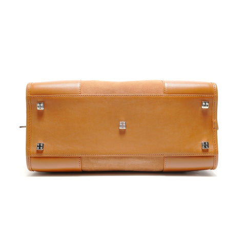 LOEWE Amazona 28 Suede Handbag Brown WS26334