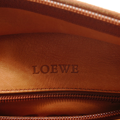 LOEWE Amazona 28 Suede Handbag Brown WS26334
