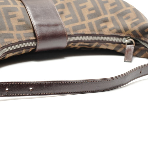 FENDI Zucca canvas hobo bag Shoulder Bag Brown WS26335