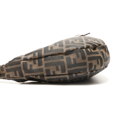 FENDI Zucca canvas hobo bag Shoulder Bag Brown WS26335