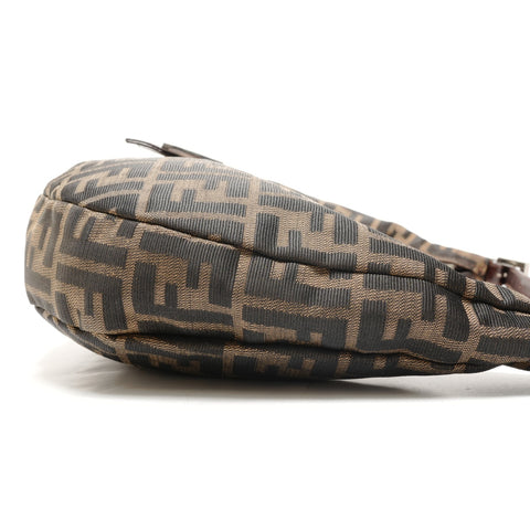 FENDI Zucca canvas hobo bag Shoulder Bag Brown WS26335