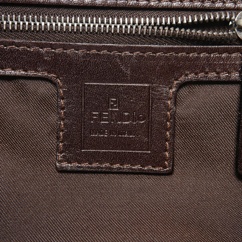 FENDI Zucca canvas hobo bag Shoulder Bag Brown WS26335