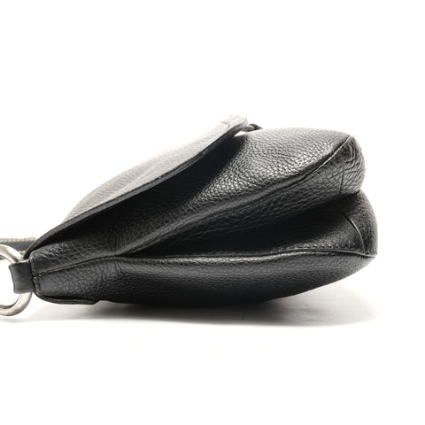 PRADA leather Shoulder Bag black WS26336