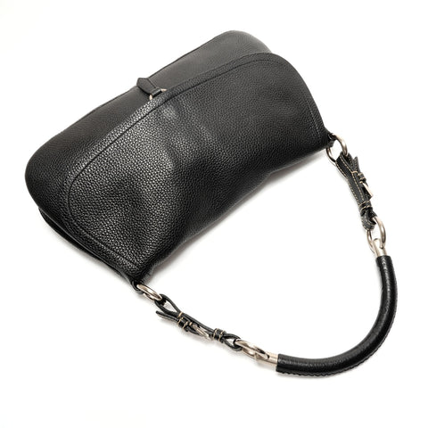 PRADA leather Shoulder Bag black WS26336