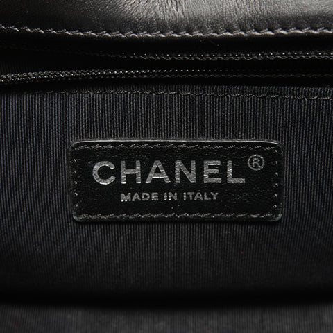 CHANEL 23rd Series 2016-2017 Tweed COCO Mark Lace-Up Metal Silver Shoulder Bag multicolor WS26341