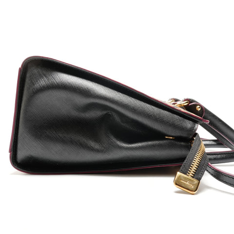 Salvatore Ferragamo Gancini Leopardenmuster 2-Wege-Tasche Handtasche Braun WS26342