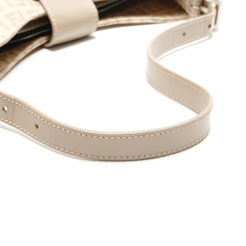 FENDI Mamma Zucchino Canvas Shoulder Bag beige WS26346