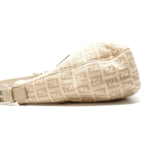 FENDI Mamma Zucchino Canvas Shoulder Bag beige WS26346