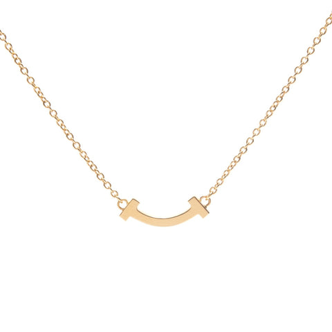 TIFFANY&Co. T Smile 750 K18 Necklace gold WS26351