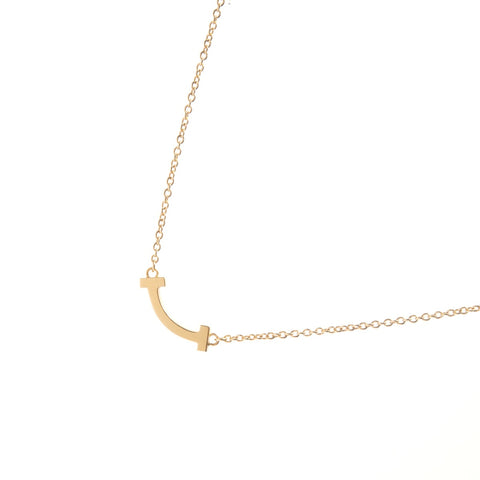 TIFFANY&Co. T Smile 750 K18 Necklace gold WS26351