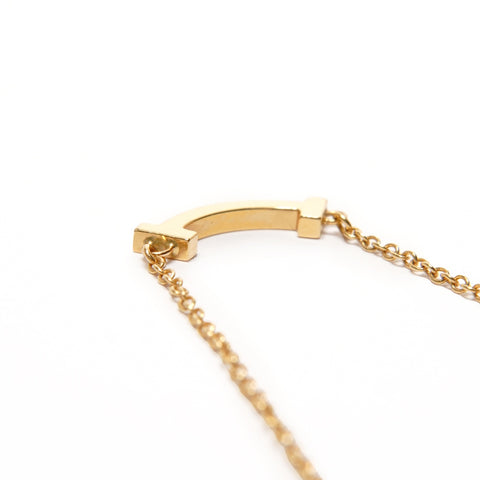 TIFFANY&Co. T Smile 750 K18 Necklace gold WS26351