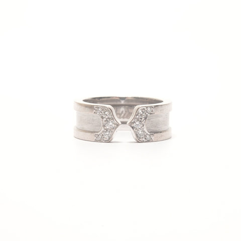 CARTIER C2 diamonds, 750 white gold, JP #5 Ring Silver WS26352