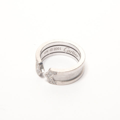 CARTIER C2 diamonds, 750 white gold, JP #5 Ring Silver WS26352