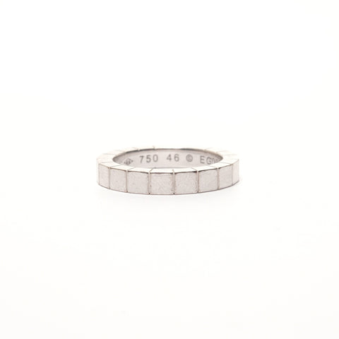 CARTIER Raniere JP#6 K18 Weißgold Ring Silber WS26353
