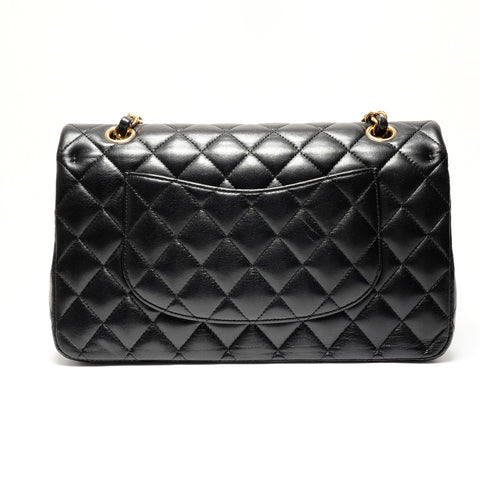 CHANEL No. 24 2017-2018 Double Flap Matelasse Shoulder Bag black WS26355