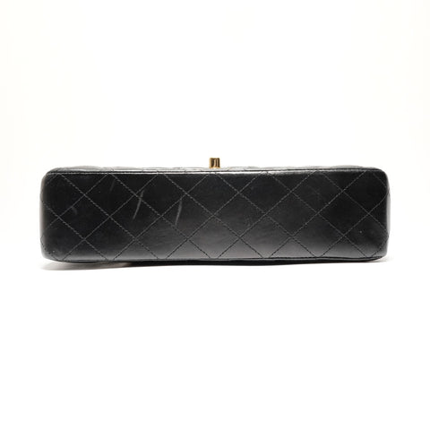 CHANEL No. 24 2017-2018 Double Flap Matelasse Shoulder Bag black WS26355