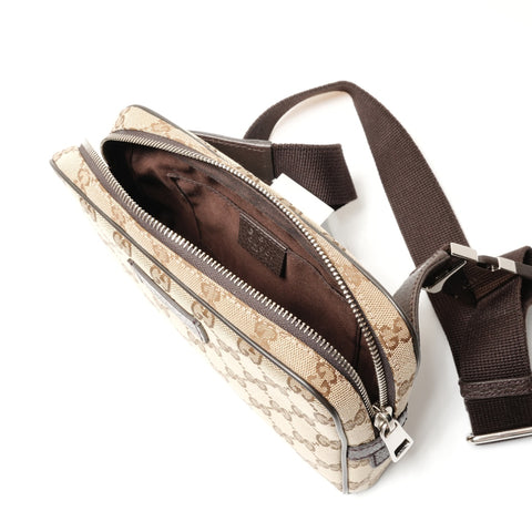 Sac banane en toile GUCCI GG Sac banane Marron WS26359