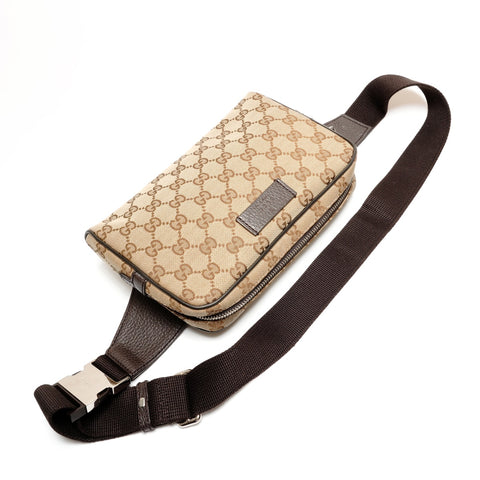 Sac banane en toile GUCCI GG Sac banane Marron WS26359