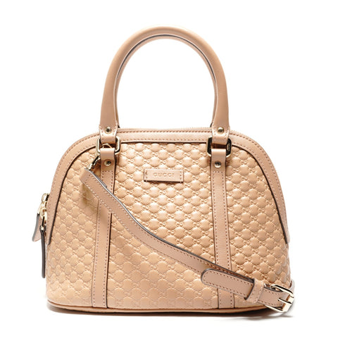 GUCCI Micro Guccissima Leder 2-Wege-Tasche Handtasche beige WS26362