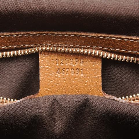 GUCCI GG Canvas Nieten Handtasche Braun WS26364
