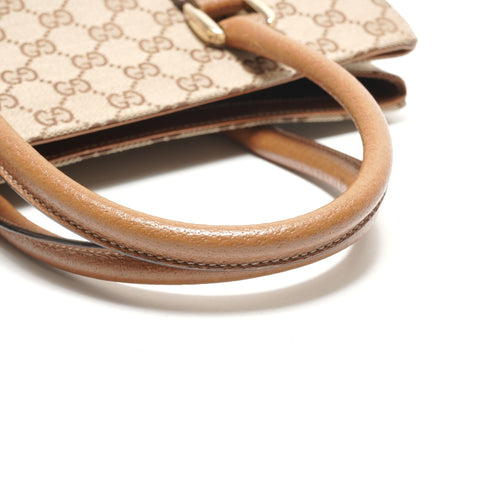 GUCCI GG Canvas Nieten Handtasche Braun WS26364