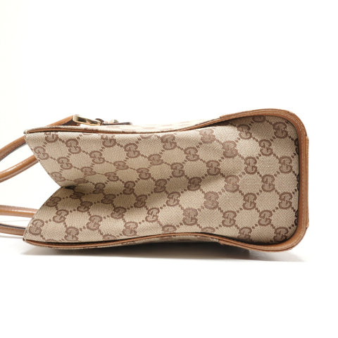 GUCCI GG Canvas Nieten Handtasche Braun WS26364