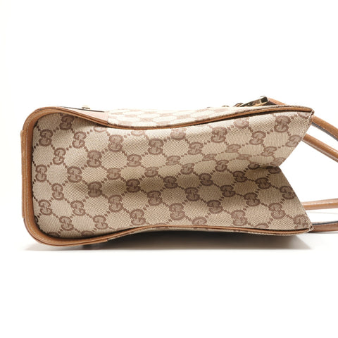 GUCCI GG Canvas Nieten Handtasche Braun WS26364