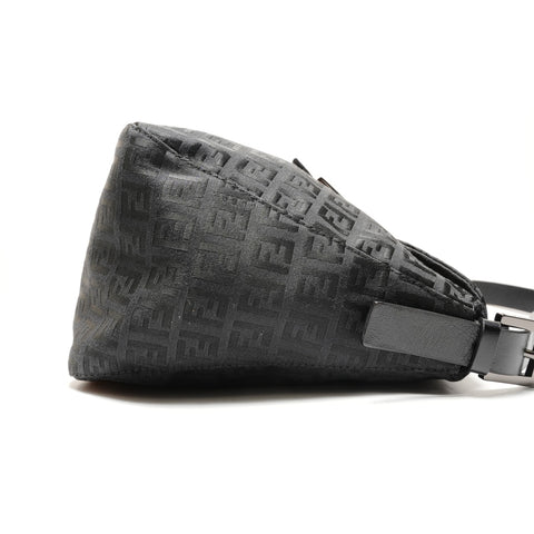 FENDI Zucchino Mamma Baguette One Shoulder Bag Umhängetasche schwarz WS26366