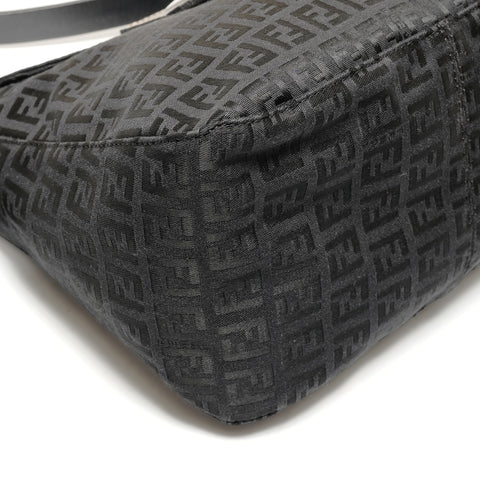FENDI Zucchino Mamma Baguette One Shoulder Bag Umhängetasche schwarz WS26366