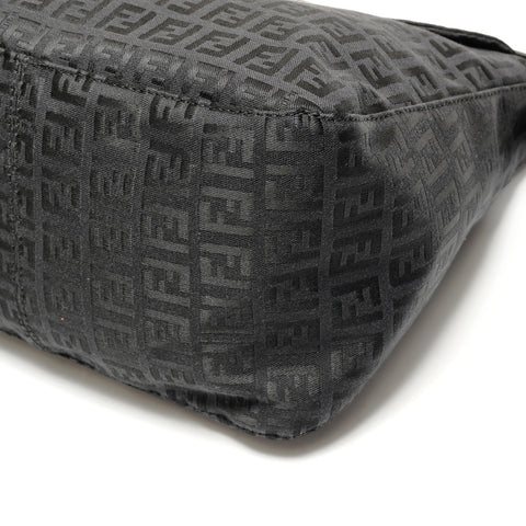 FENDI Zucchino Mamma Baguette One Shoulder Bag Umhängetasche schwarz WS26366