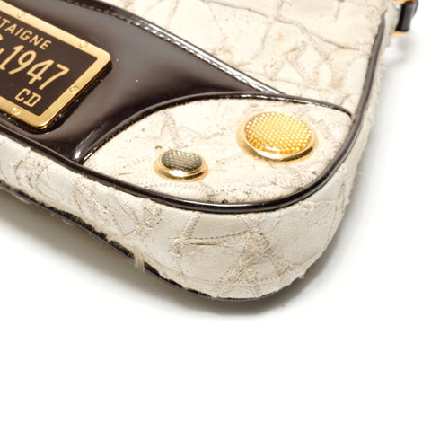 Christian Dior Wildleder Saddle Pouch Umhängetasche beige WS26367