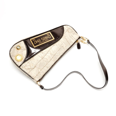 Christian Dior Wildleder Saddle Pouch Umhängetasche beige WS26367