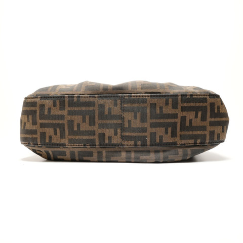 FENDI Zucca Buckle One Shoulder Bag Umhängetasche Braun WS26368